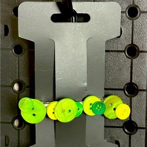 Lime Green Button Hair Clip! 💚